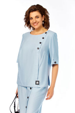 Костюм Olga Style С1022 голубой  фото 6