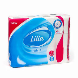 Туалетная бумага «Лилия», 2 слоя, 12 рулонов