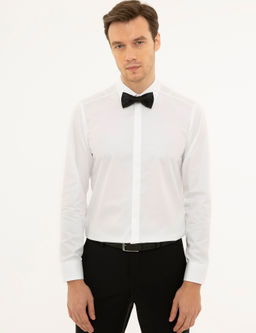 Beyaz Slim Fit Smokin G_mlek