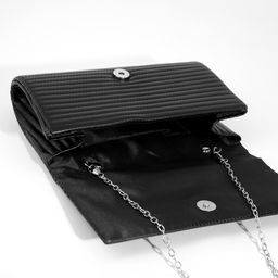 Сумка-клатч на клапане, цвет чёрный - Simaland фото 6