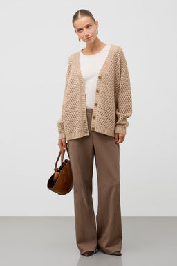 ЕВ 30229/ш/бежевый кардиган жен