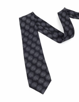 Черный шерстяной галстук