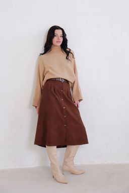 Юбка на пуговицах длины миди - Martichelli фото 69