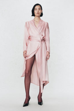SOSHIOTSUKI X ZARA SATIN BELTED DRESS  фото 2