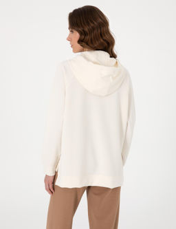 Ekru Oversize Sweatshirt
