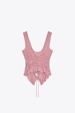 GATHERED TIE TOP - Zara фото 35