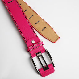 Ремень женский, ширина 3,5 см, люверсы, пряжка металл, винт, цвет розовый - Simaland фото 4