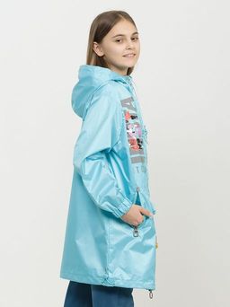 PELICAN, плащ для девочек, Бирюза  фото 6