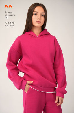 Теплый костюм для девочки из футера с начесом Happyfox