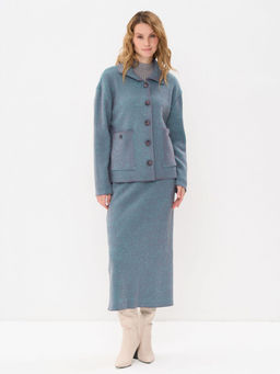 Костюм женский 5242-5070. 6400193/342 базальт/ментол