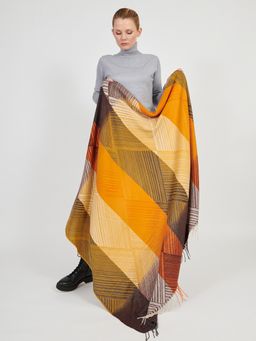 Большой  платок в стиле арт-деко в составе шерсть - Tantino фото 5