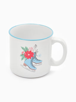 Кружка чайная новогодняя «Зимние коньки», 530 мл