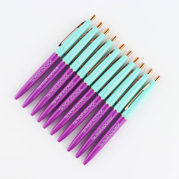 Цена за 10 шт. Ручка шариковая, синяя паста, 0.7 мм, автоматическая, пластик Ты мой космос