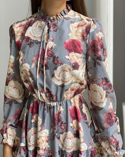 Платье Адэлия (серый) - Nadi bordo фото 2