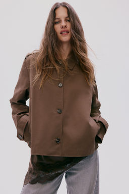 Chaqueta estilo gabardina de algod?n - H&m фото 7
