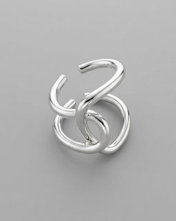 Кольцо с белым серебрением