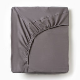 Простыня Этель 160*200*25 см, цв. серый, жатый хлопок, 140 гр/м2, 100% хлопок  фото 6