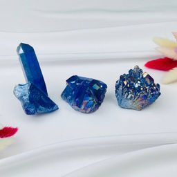 Друза из Горного Хрусталя (титан.покрытие)