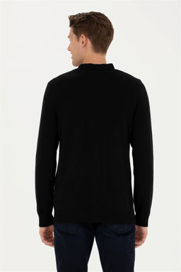 Мужской черный базовый трикотажный кардиган - U.s. polo assn фото 12