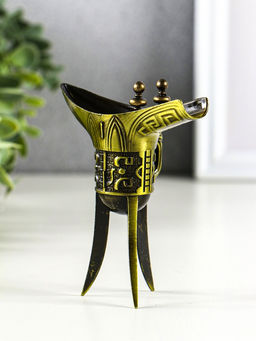 Фигурка-оберег металл «Тибетская чаша желаний», 3×8×10 см