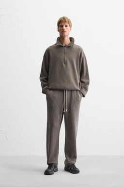 WASHED KNIT JOGGER TROUSERS
