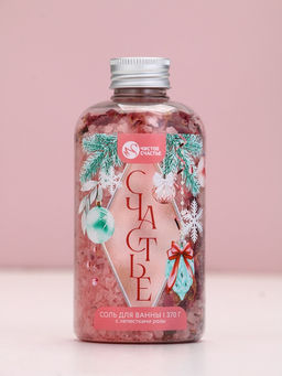 Соль для ванны с лепестками розы, 370 г