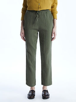 Beli Lastikli Dokulu Kad?n Pantolon