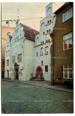 Открытка Рига.Жилые дома на улице Маза Пилс XV-XVII век