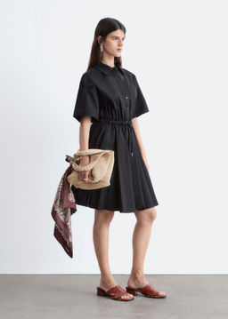 Minivestido acampanado con cord?n de ajuste - H&m фото 3