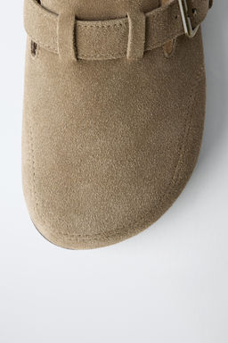 SPLIT SUEDE CLOGS - Zara фото 13