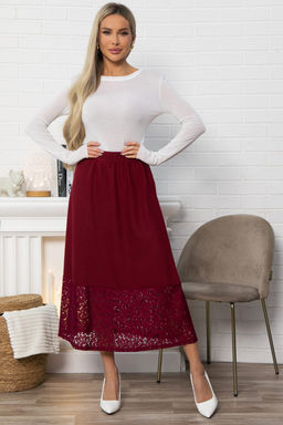 Юбка с кружевом Элегия - Lt collection фото 6