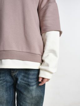 Толстовка для девочки 22-8047 бежевый - Mini maxi фото 18