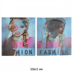 Термоаппликации 3D (интерактивные) арт.TBY.3D04 Fashion 10х11см, уп.5шт