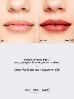 Vivienne Sabo Губная помада Nude Createur тон 10 сливовый нюд  фото 8