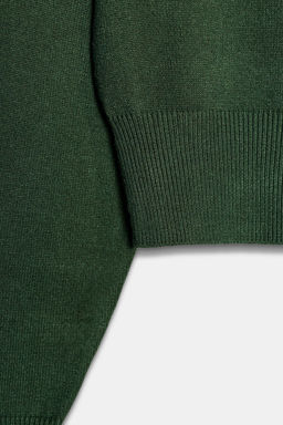 CROPPED PLAIN KNIT JUMPER - Zara фото 5
