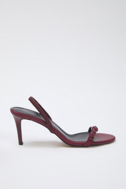 Trendyol Shoes Siyah Toka Detayl? Cift Kullan?ml? Ince Topuklu Badem Burun Kad?n Topuklu Sandalet TAKSS25TO00010 - Trendyolmilla фото 9