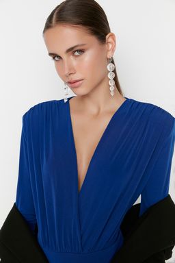 TRENDYOLMILLA Siyah Kruvaze Yaka Orme Body TPRAW22BD0161  фото 3