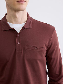 Polo Yaka Uzun Kollu Erkek Ti??rt