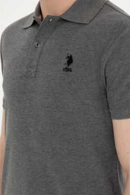 Мужская базовая футболка антрацитового меланжа Неожиданная скидка в корзине - U.s. polo assn фото 7