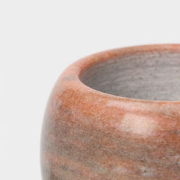 Ступка с толкушкой «Мрамор», из натурального камня, цвет коричневый