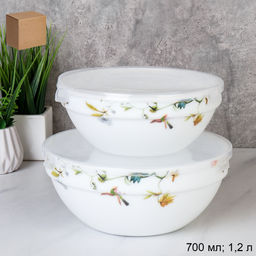 Фора для холодца с крышкой 2 предмета / GRAY-SW2A (7008) /уп 18/ Райский сад/734614