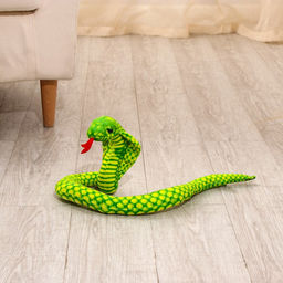Мягкая игрушка Змея. Кобра, 55 см, цвет зелёный - Simaland фото 6