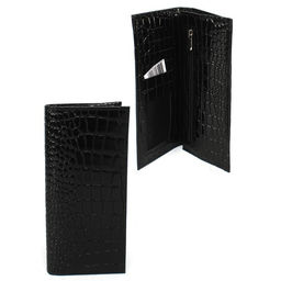 Портмоне мужское Croco-ПР-965 натуральная кожа 3 отд, 10 карм, черный крокодил (200) 265464
