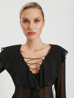 Infinity /  Блузка жен. Fitzgeralda черный - Infinity Lingerie фото 5