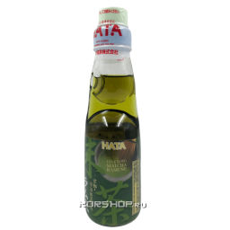 Газированный напиток со вкусом зеленого чая Рамунэ Hata, Япония, 200 мл Акция