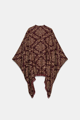 JACQUARD LONG CAPE - Zara фото 4