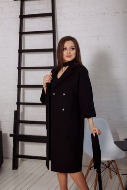 Пальто женское демисезонное 20905 (беж./клетка) - Kankan фото 44