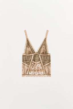 LIMITED EDITION LACE AND SEQUIN TOP - Zara фото 4