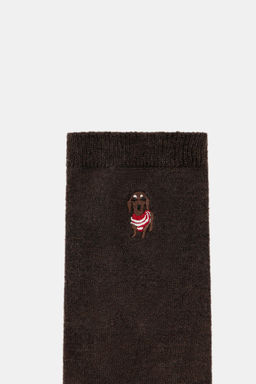 PLAIN SOCKS WITH DACHSHUND EMBROIDERY - Zara фото 4