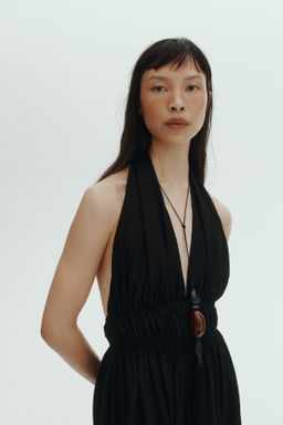 Vestido halter con vuelo - H&m фото 7